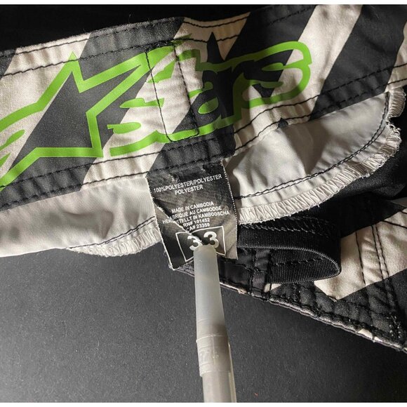 Alpinestars AStars Swim Trunks Mens 33 10" Beach Stripe AOP Logo Board Shorts - Picture 3 of 6